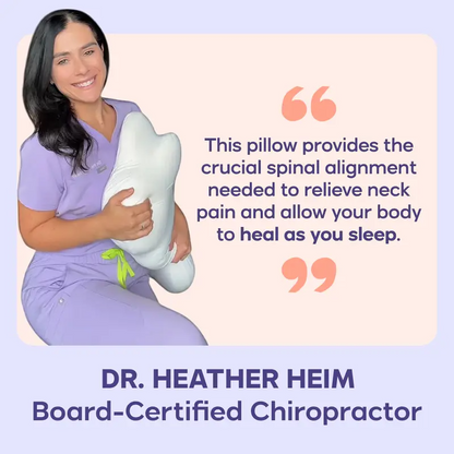 Ergonomic Cervical Memory Foam Pillow with Cooling Pillowcase for Side, Back & Stomach Sleepers